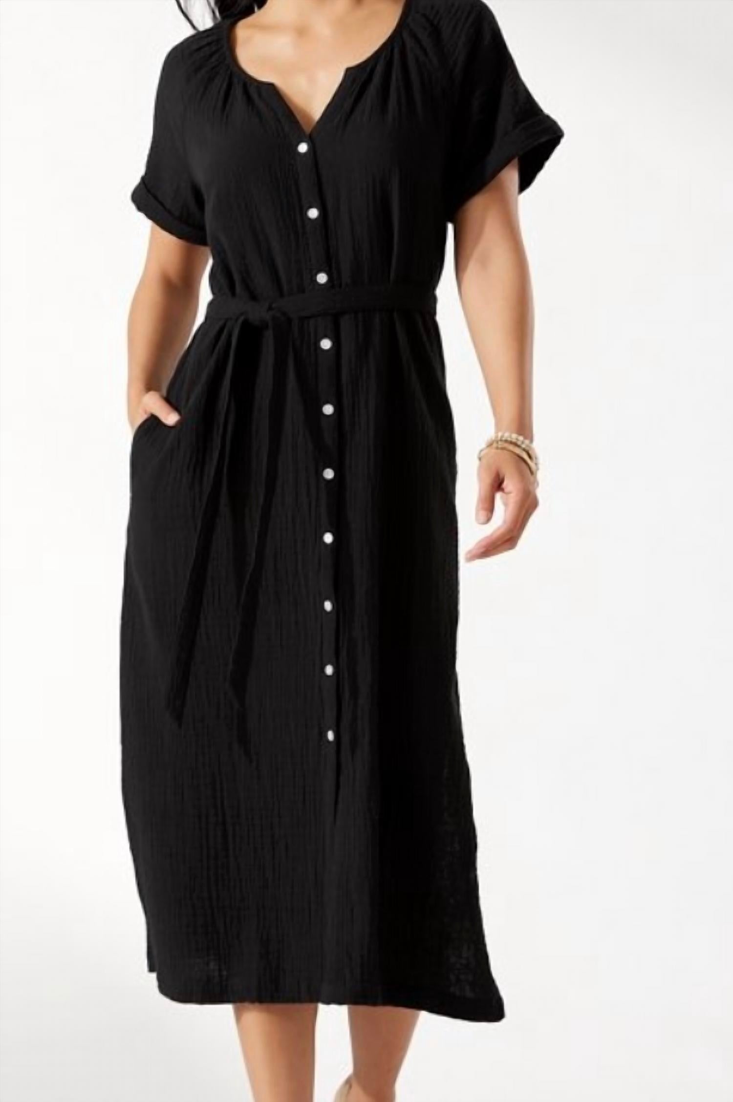 Tommy Bahama - Coral Isle Short Sleeves Midi Dress