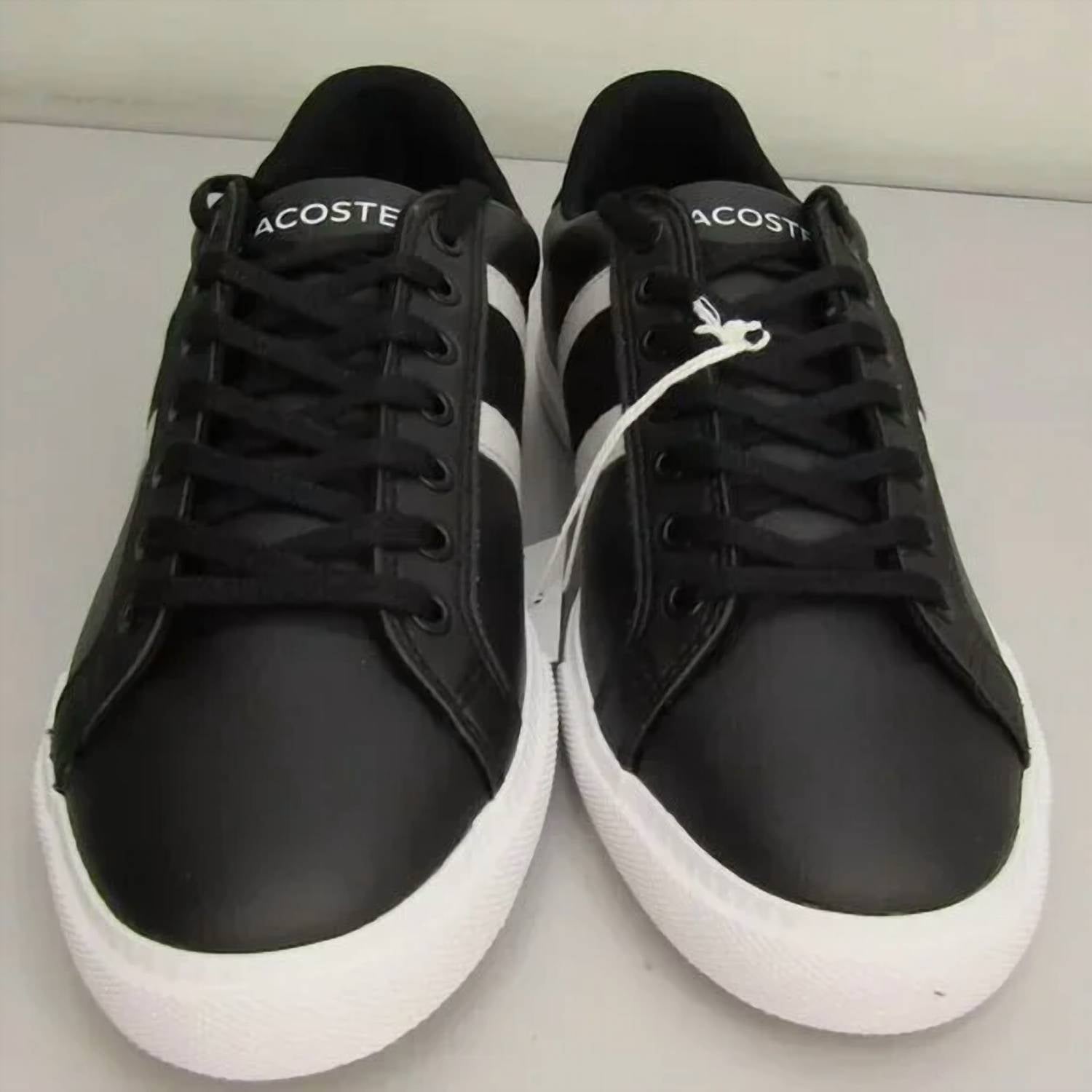 LACOSTE Women's Grad Vulc 120 Casual Flat Round Toe Low-rise Sneakers in black white - women's sneaker - alternate view