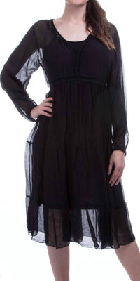 Gigi Moda - Medina Long Sleeve Midi Dress