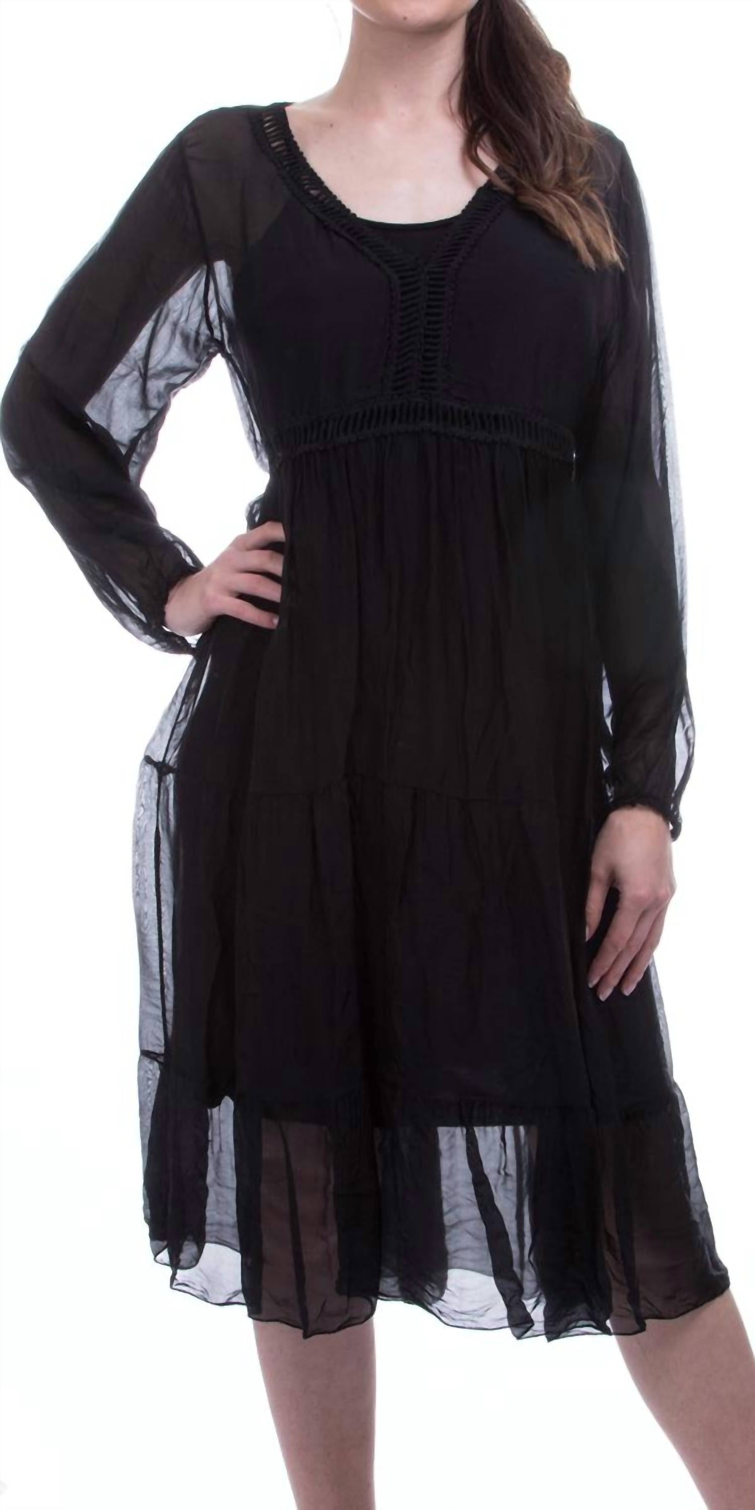 Gigi Moda - Medina Long Sleeve Midi Dress