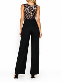 Dress The Population - Metallic Leaf Jumpsuit