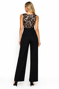 Dress The Population - Metallic Leaf Jumpsuit