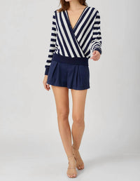 Maven West - Long Sleeve Surplice Top