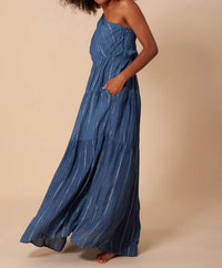 Hale Bob - Charlize Solid One Shoulder Maxi Dress
