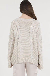 Stellah - Cable Oversize Pullover Sweater