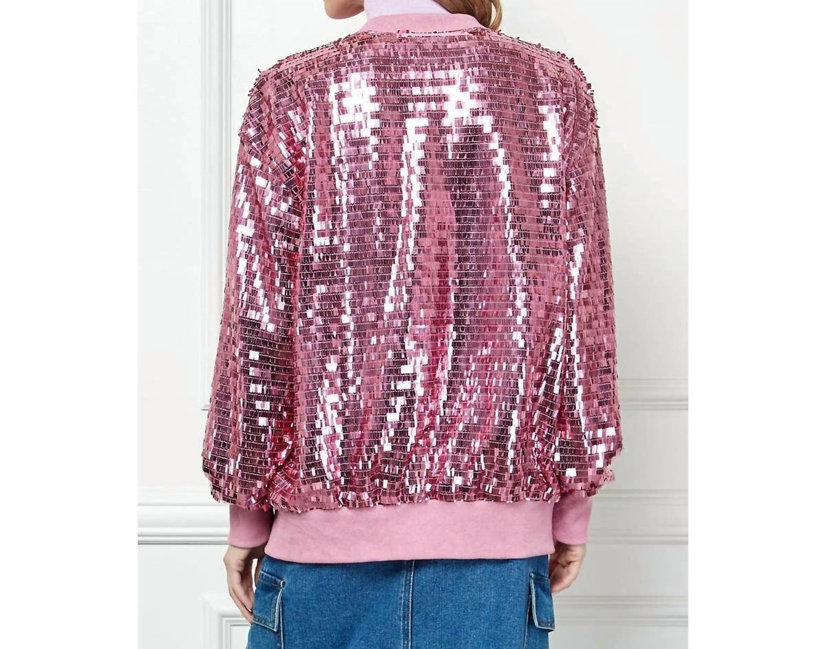 Veveret - Sequin Bomber Jacket