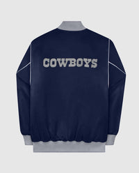 Starter - Men's Dallas Cowboys Snap-front Bomber Starter Jacket