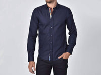 Eight X - Jacquard Button Down Shirt With Floral Trim