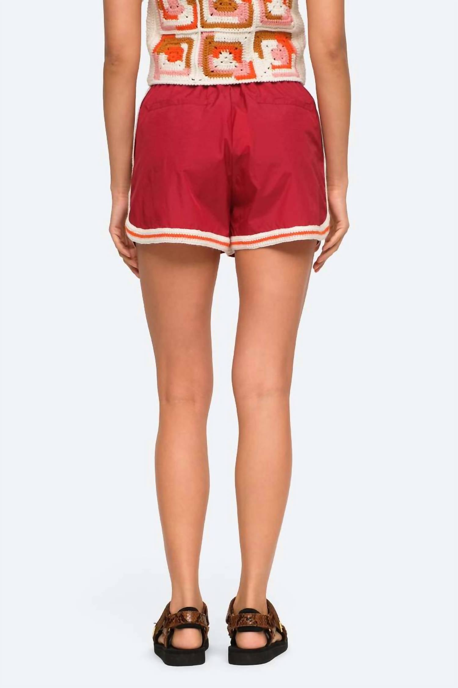 Sea - Avery Crochet Edge Shorts