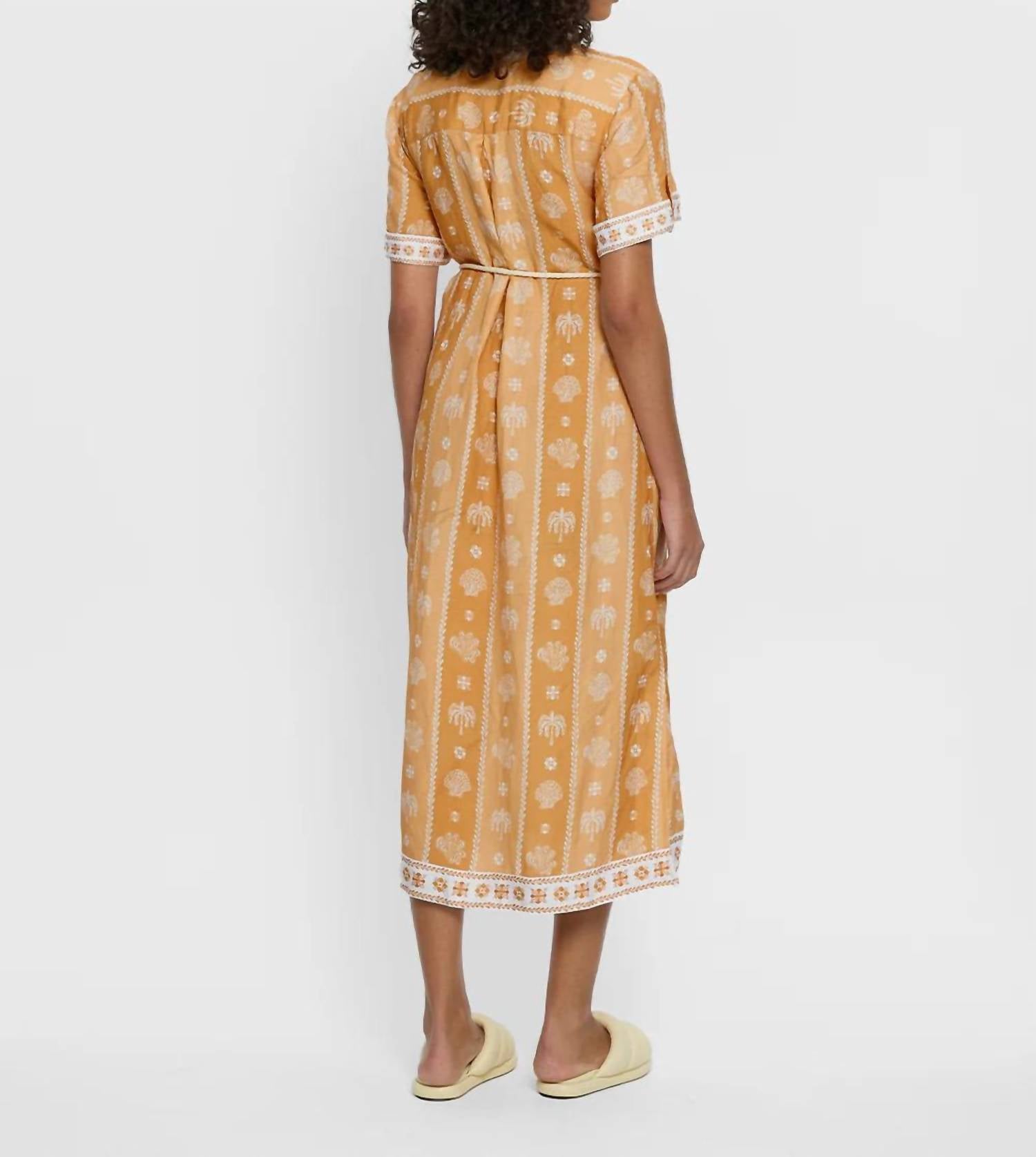 Kivari - Tassel Tie Shirt Midi Dress