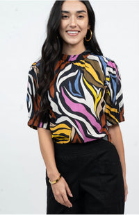 Ivy Jane - Zebra Stripe Pullover Top