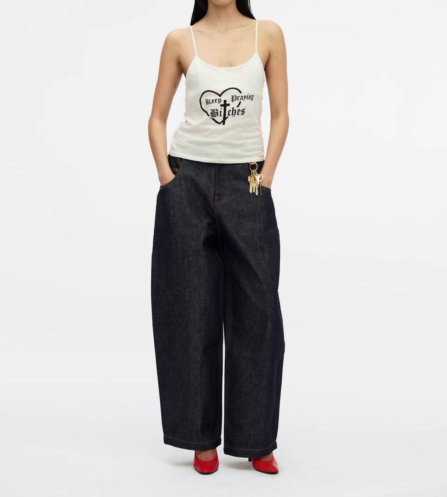 Willy Chavarria - Women's Keep Praying Bitches Cholita Tank
