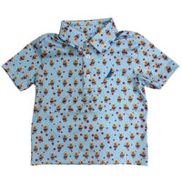 Coolybri - Boy's Miles Americana Dog Print Polo
