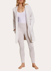 BAREFOOT DREAMS CozyChic Boucle Hooded Long Coatigan in almond - women's jacket