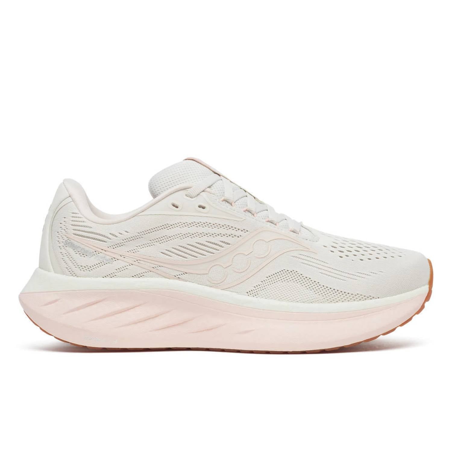 SAUCONY Women's Ride 18 Shoe in quartz peony quartz pivonie - women's shoe