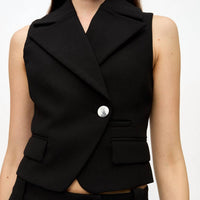 Ganni - Bonded Crepe Vest