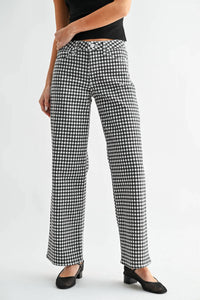 Just Black Denim - Mid Rise Straight Leg Jeans