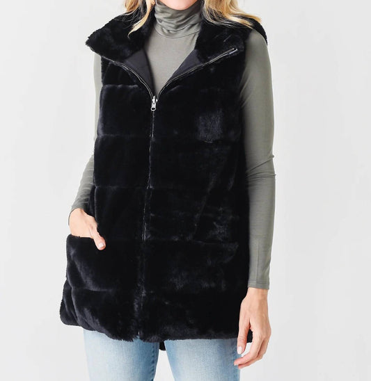 Dylan - Reversible Fur With Pocket Vest