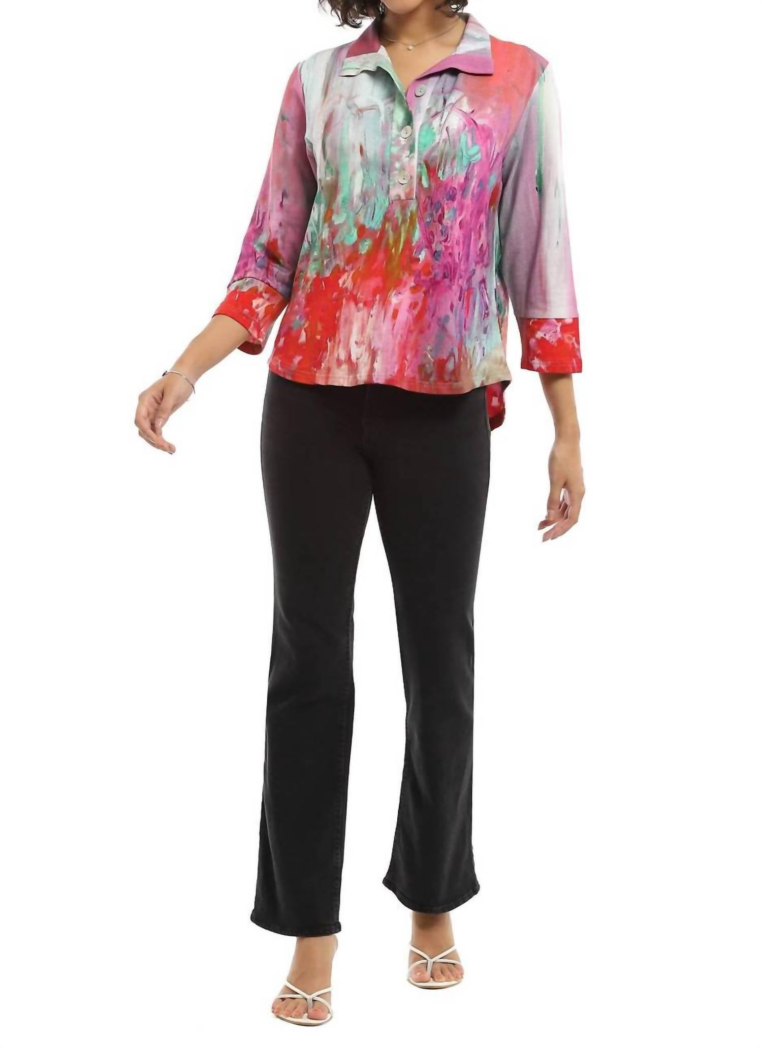 Parsley & Sage - Jardin Three Quarter Sleeve Top