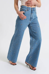 Daze - Far Out High Rise Wide Leg Jeans
