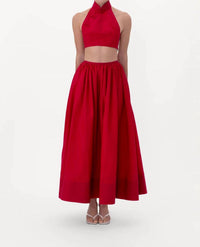 Sau Lee - Hilary Halter Crop Top And Maxi Skirt Set