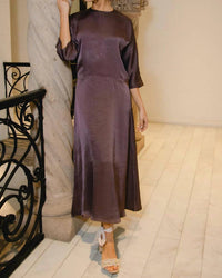 Hana & Co - Crushed Satin Dress