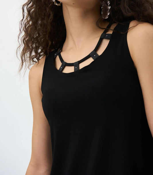 Joseph Ribkoff - Sleeveless With Decorative Top With Studs