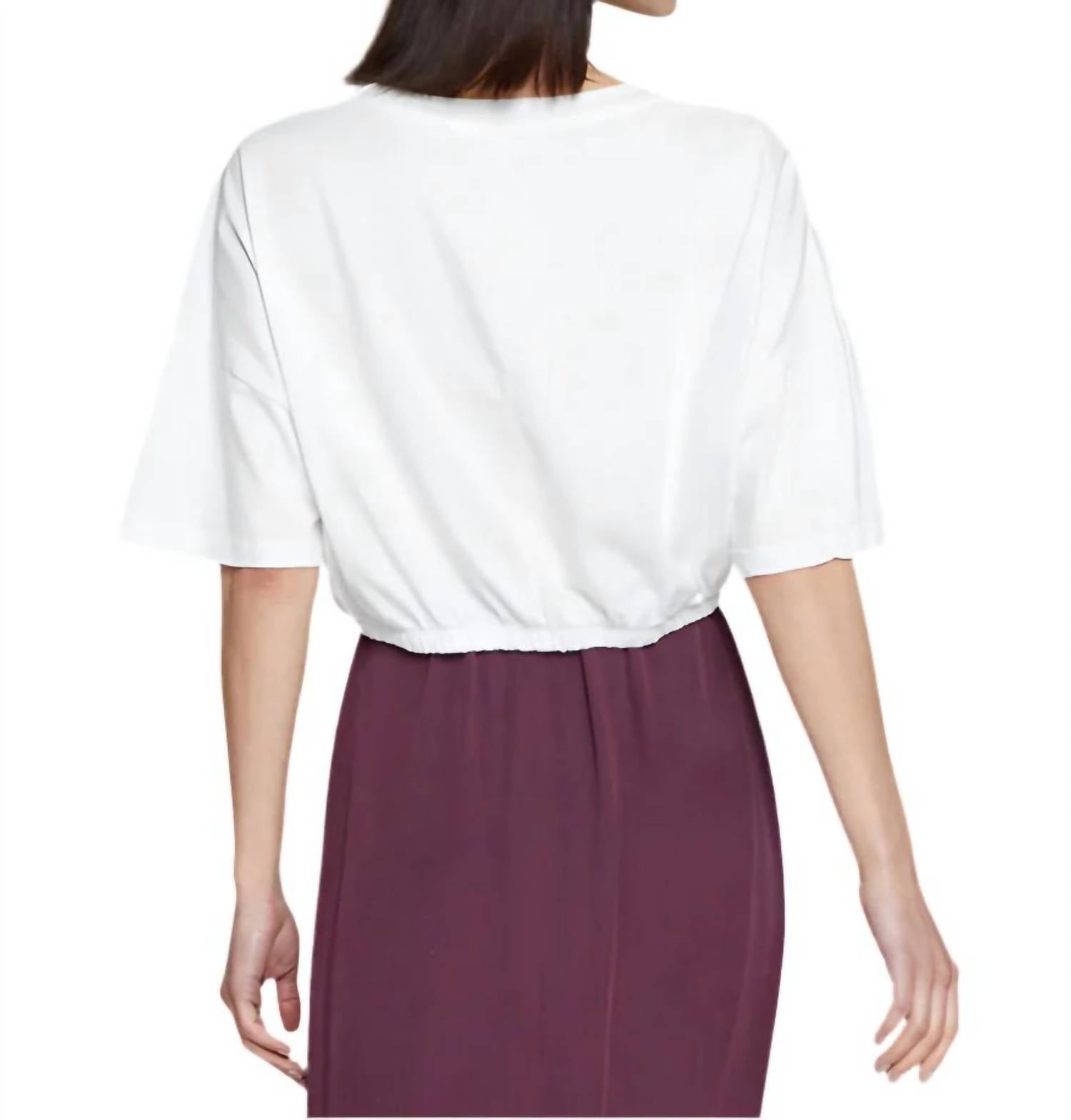 Stateside - Cloud Jersey Cropped Elastic Waist Tee