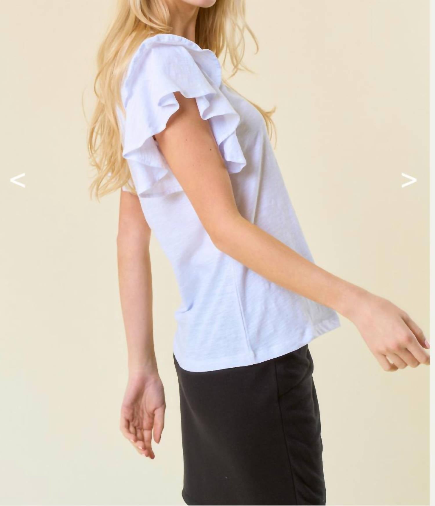 Doe And Rae - Ruffle Tee