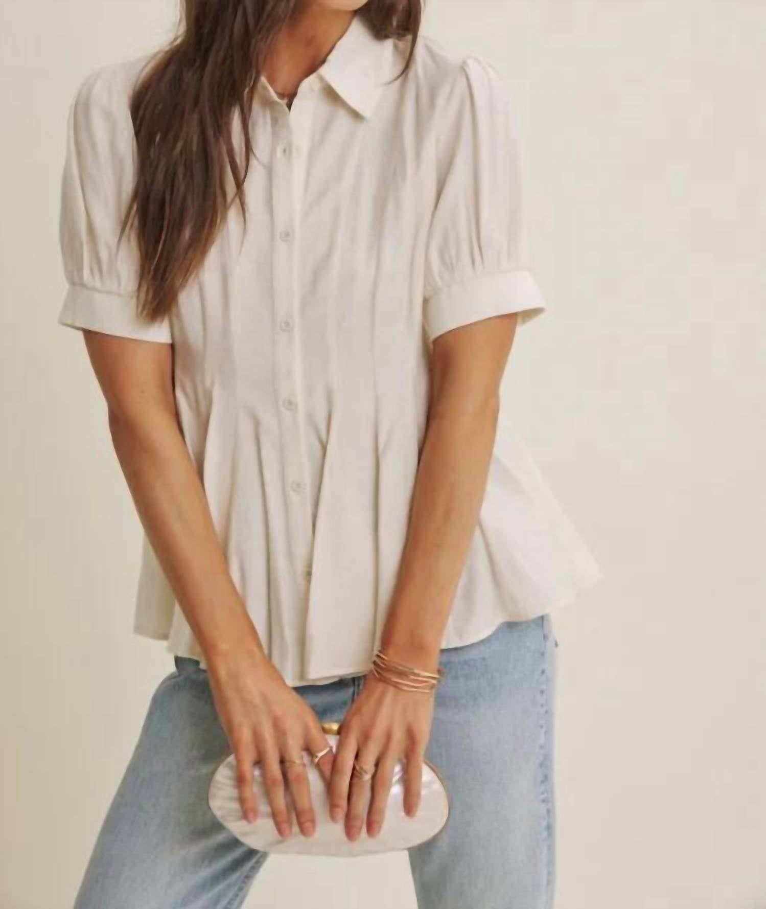 In February - Katie Button-down Top