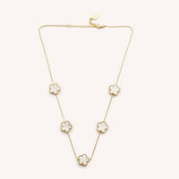Nikki Smith Designs Women's Shell Flora Choker in gold - women's jewelry