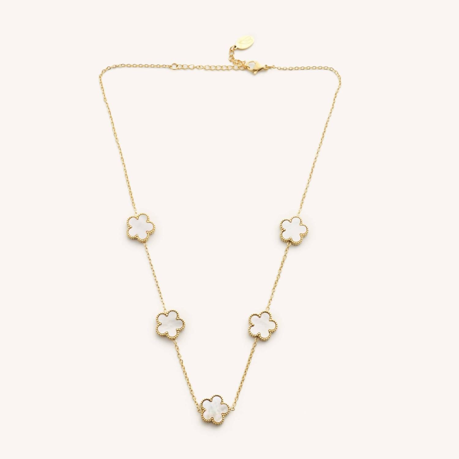 Nikki Smith Designs Women's Shell Flora Choker in gold - women's jewelry