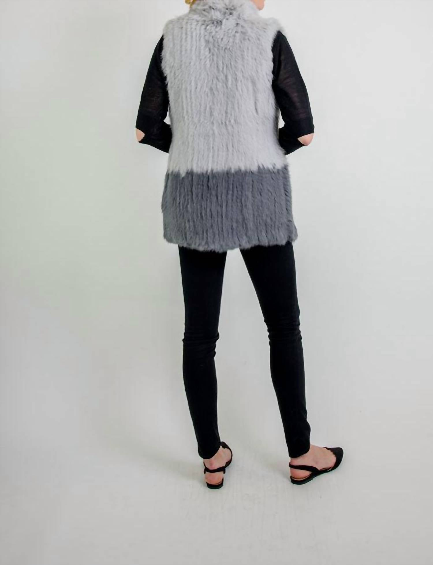 Elyse Genuine Rabbit Fur Vest