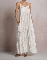 Elan - Breezy Polka Dot Maxi Dress
