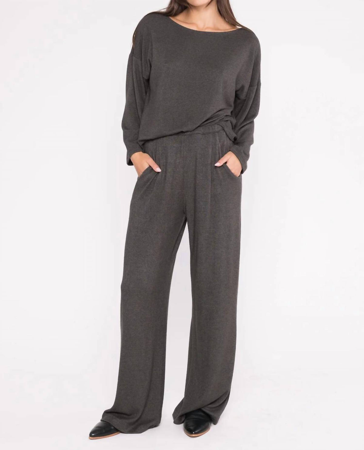 Ripley Rader - Sweater Knit Boat Neck Top