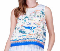 Joy Joy - Back Zip Sleeveless Top