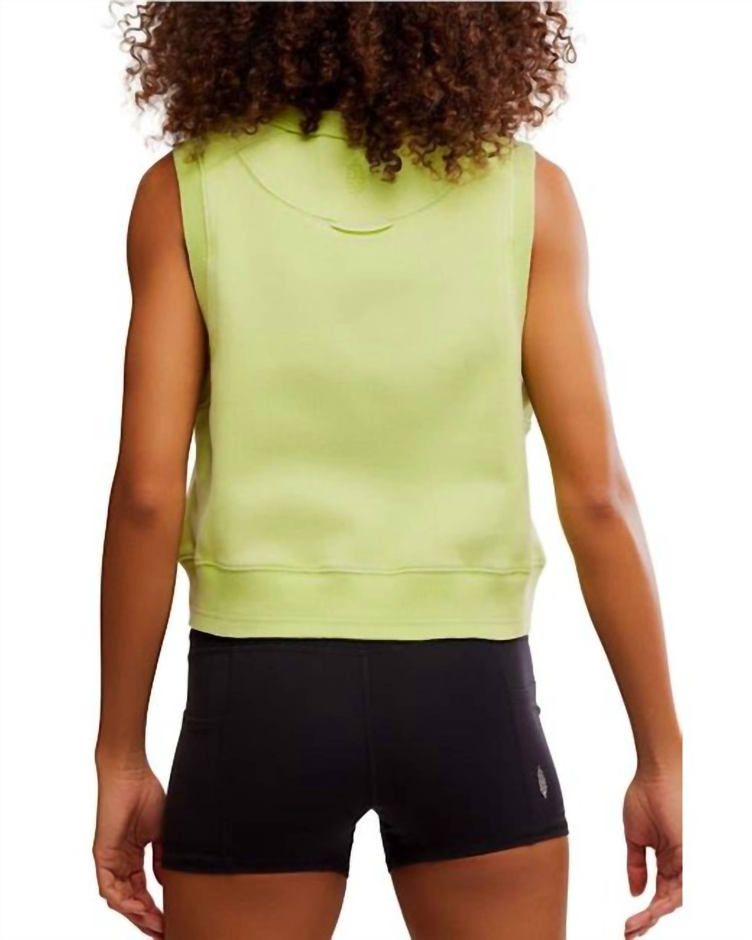 Free People Intercept Tank Top in key lime - women's tank top - detail view