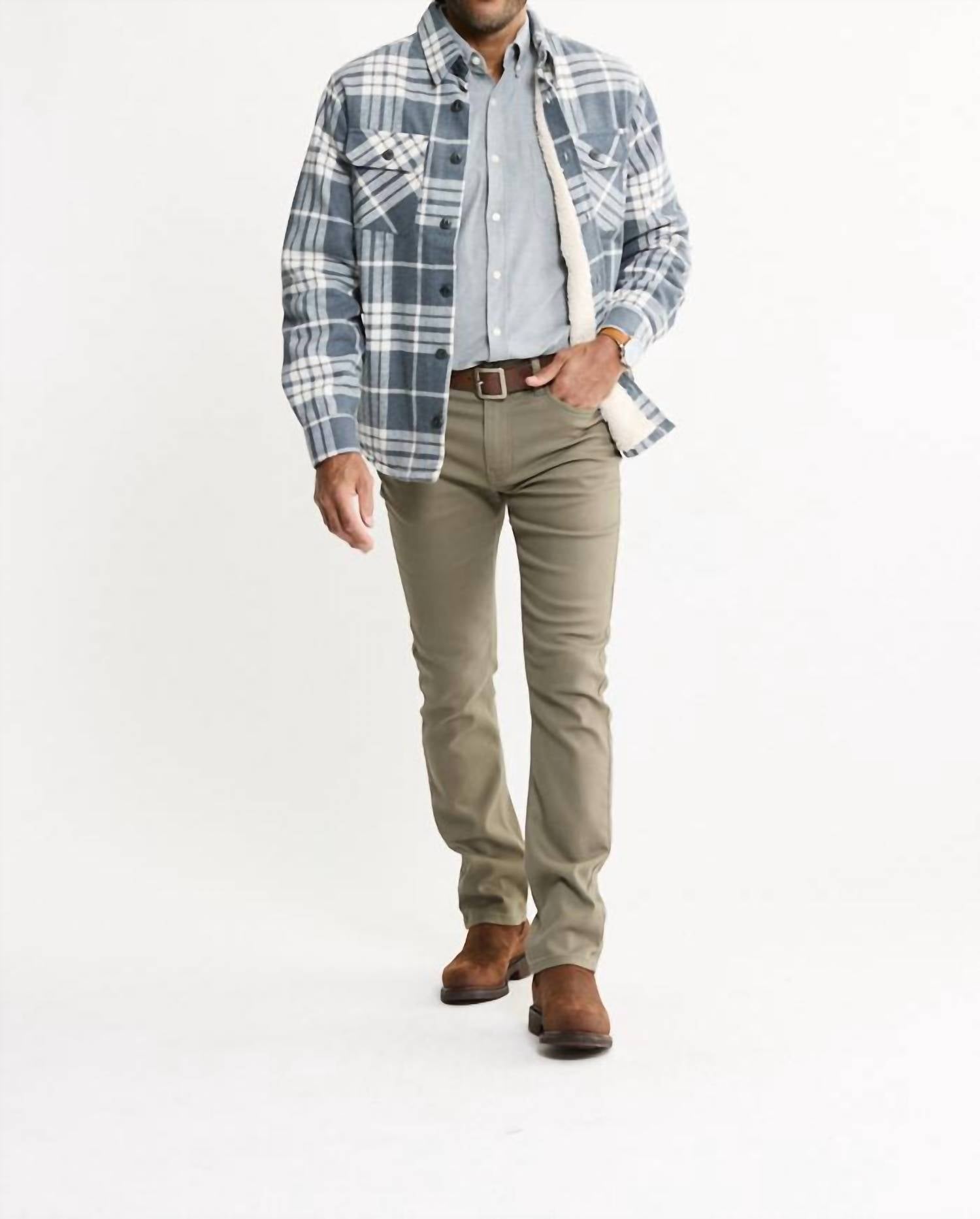 Jachs New York - Sherpa Lined Flannel Shirt Jacket