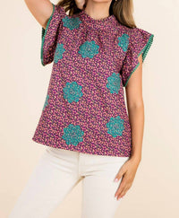 Thml - Twists & Turns Flutter Sleeve Top