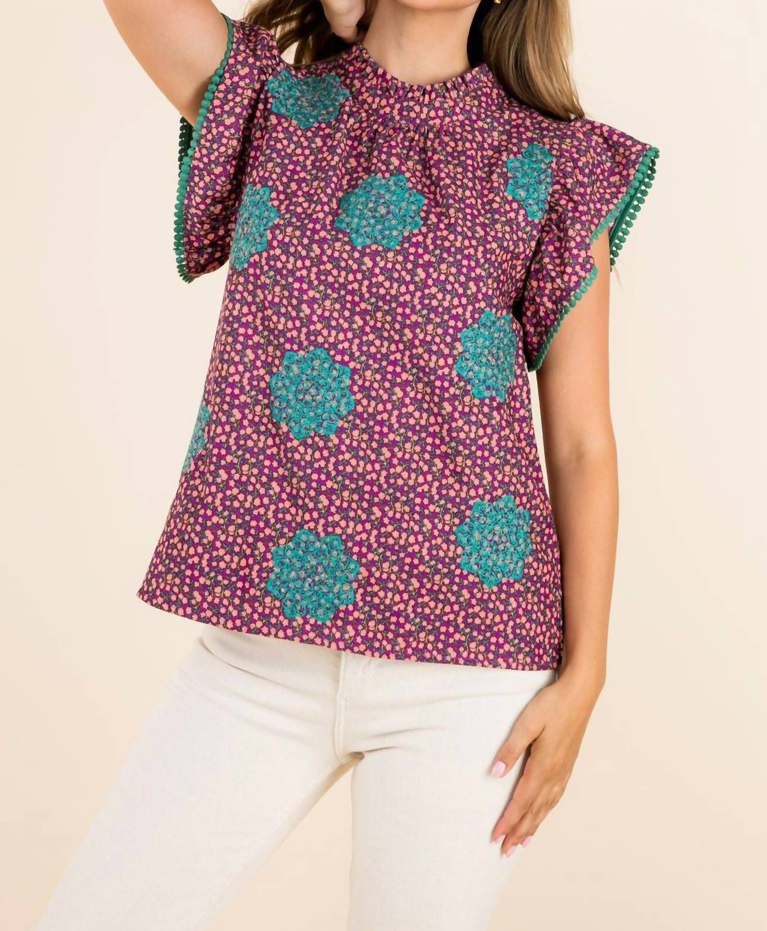 Thml - Twists & Turns Flutter Sleeve Top