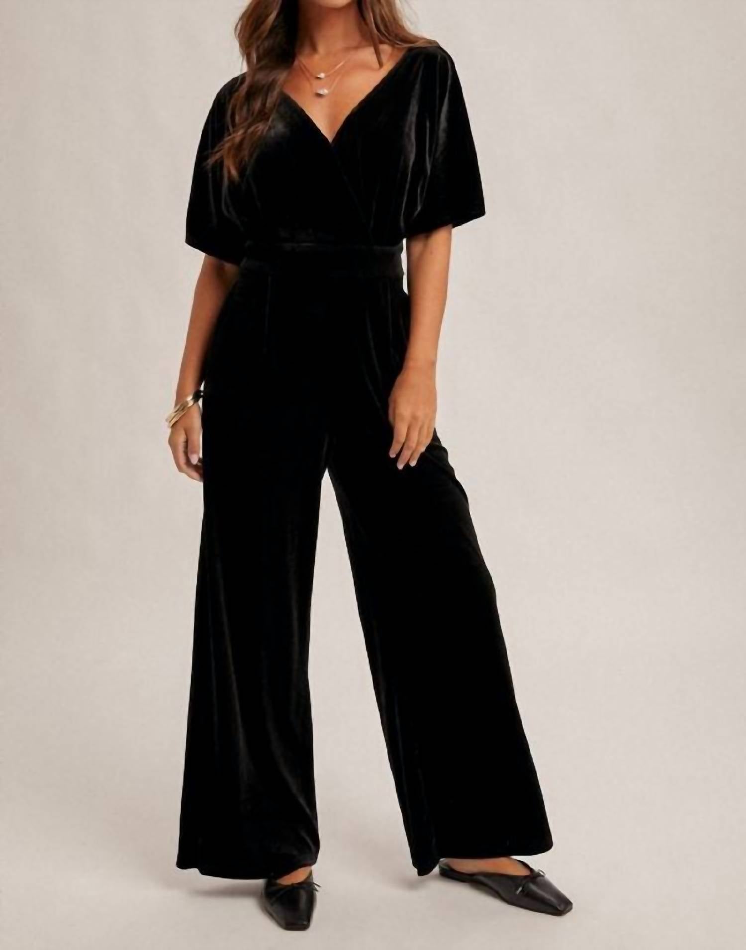 Hem & Thread - Midnight Velvet Jumpsuit