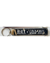 Boho Ranch Hair-on Cowhide Wristlet Keychain in black - women's accessory