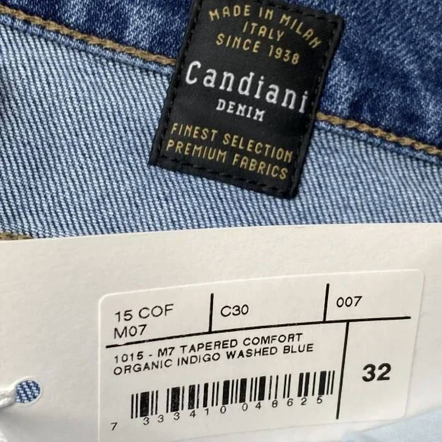 C.O.F. Studio Men's M7 Organic Cotton Comfort-stretch Jeans in blue - men's jeans - view 10