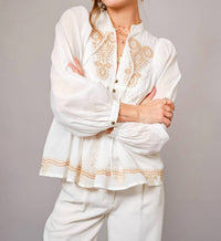 Blue B - Fiona Peasant Blouse