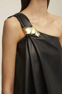 Brandon Maxwell - Delia One Shoulder Knot Top
