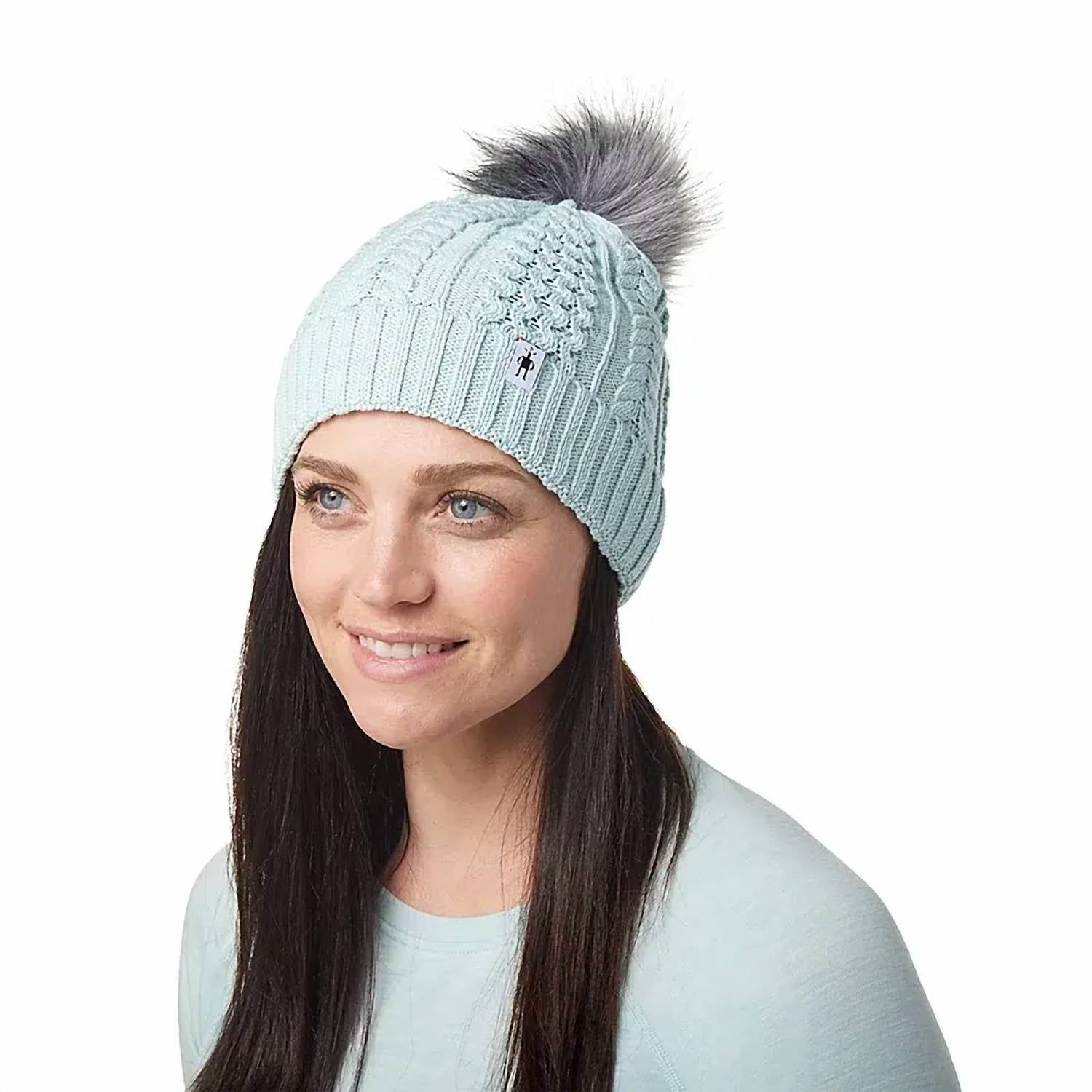 Smartwool Lodge Girl Beanie in bleached aqua - women's hat