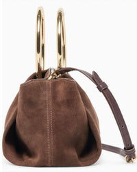 Dolce Vita Women's Channing Handbag in chocolate suede - women's bag - view 4
