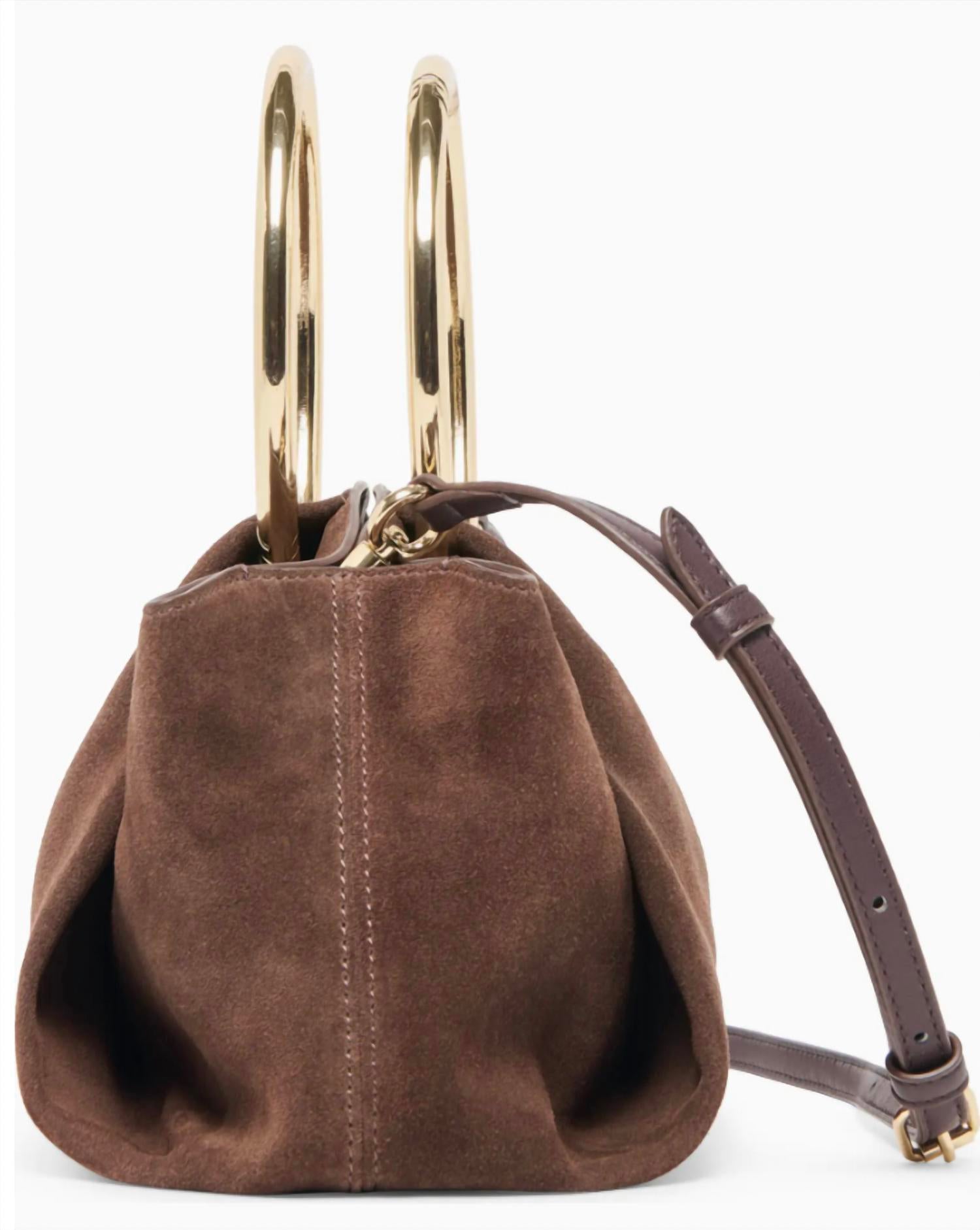 Dolce Vita Women's Channing Handbag in chocolate suede - women's bag - view 4