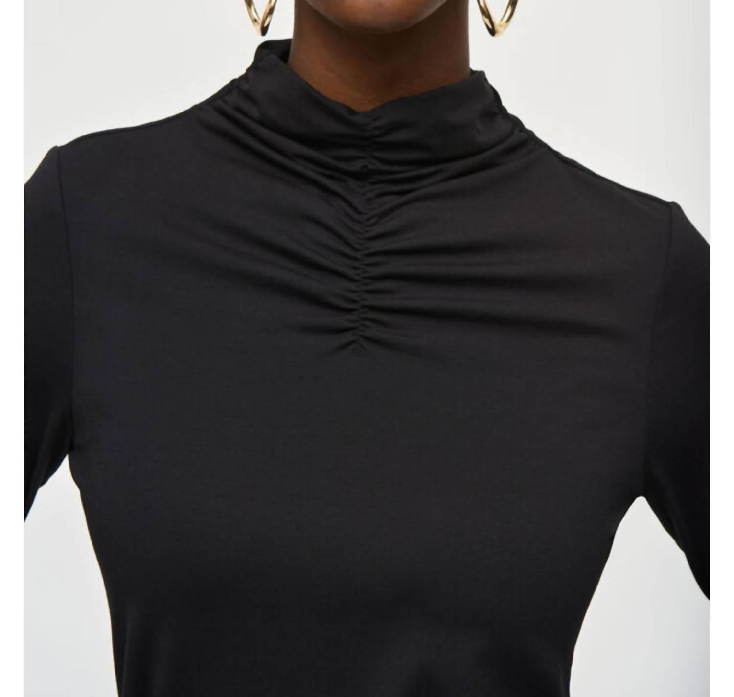 Joseph Ribkoff - rouched neck top