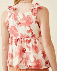 Hayden La - Textured Floral Ruffle Short Set